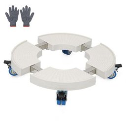 TolleTour Porte Plante A Roulettes, Support Plante 40-58cm Réglable Pour Pot De Fleur Pied De