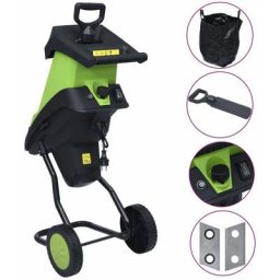 Decdeal - Broyeur électrique de jardin avec 2 lames supplémentaires 2400W