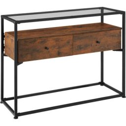 Table console Reading 101,5x41,5x80,5cm - Table console, console, buffet - bois foncé industriel