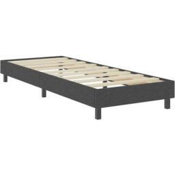 Sommier tapissier Résistant et confortable, Tapissier à lattes, Gris Tissu 90 x 200 cm OIB9029E