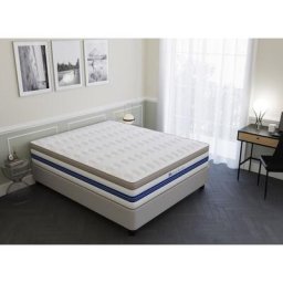 Deco In Paris - Matelas hybride refresh 180 x 200 cm ressorts ensachés et mémoire de forme
