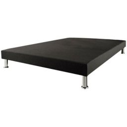 Sommier tapissier + jeu de pieds 160x200 Deco 12 lattes - Gris