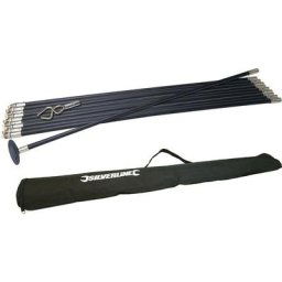 Silverline - Kit cannes de curage brevetees lock rod - 12 pieces avec sac de transport