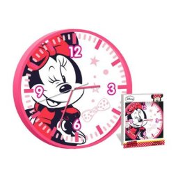 Horloge murale - Disney Minnie - rose - 25 cm