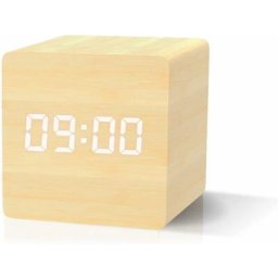 Réveil numérique, réveil led avec affichage de la date, température, 3 alarmes, 4 niveaux de