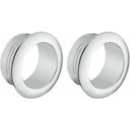 2x Rosace ronde épaisseur 16mm pour serrures espagnolettes ou à appliquer Push Lock mini en