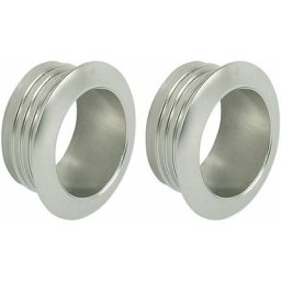 2x Rosace ronde épaisseur 16mm pour serrures espagnolettes ou à appliquer Push Lock mini en