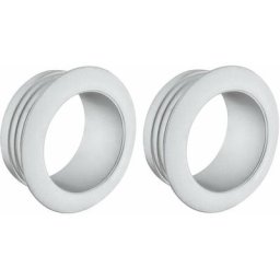 2x Rosace ronde épaisseur 16mm pour serrures espagnolettes ou à appliquer Push Lock mini en