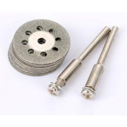Lot de 10 mini-disques à tronçonner perforés 25 mm, diamant, disques à découper, tiges Ann Arbor