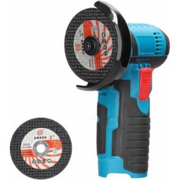 Meuleuse d'angle 12V petite meuleuse d'angle portable sans fil Rechargeable avec 2 lames de scie