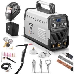 Stahlwerk - dc tig 200 st igbt - Kit complet - Poste de soudage tig combiné avec 200 a et mma, 7