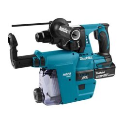 Makita - DHR242RTJW Perforateur burineur sans-fil - 18 v Li-ion - SDS-Plus - Kit (2 x 5,0 Ah)