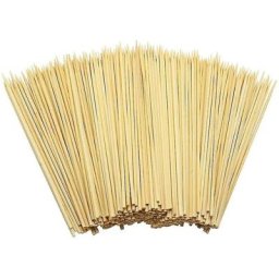 400 en bois Bâtons de brochettes en bambou pour barbecue Fruits Chocolat Fontaine à fondue 15 cm