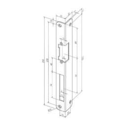 Assa Abloy - Gâche serrure .iw 324 R-10 est va rd.DIN Gauche