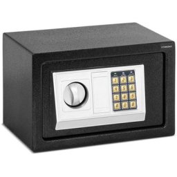 Coffre-Fort De Sécurité Électronique Numérique Acier Maison Bureau 31x20x20cm - Argent