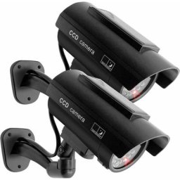 GP - 2Pcs Caméra Fausse Caméra de Surveillance Caméra Factice avec led Infrarouge Clignotante
