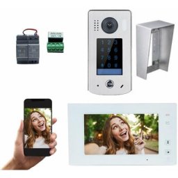 Kit video ao wifi 7 pouces avec mémoire + camera saillie avec clavier à code Automatisme Online