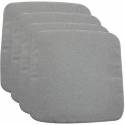 Idimex - Lot de 4 coussins d'extérieur 43 x 43 cm avec assise antidérapante chiara, galettes de