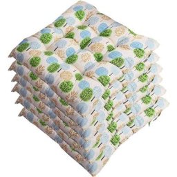 Harry - Lot de 6 galettes de Chaise 40x40, Coussin décoratif Coussin Coussin de Chaise Coussins de
