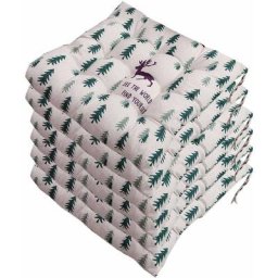 Harry - Lot de 6 galettes de Chaise 40x40, Coussin décoratif Coussin Coussin de Chaise Coussins de