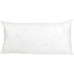 Coussin c Plumes à recouvrir 100% Plumettes de canards 60x30 cm - Blanc