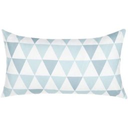 Beliani - Coussin de Jardin avec Motifs Géométriques 40 x 70 cm en Tissu Imperméable Blanc avec