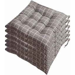 Lot de 6 galettes de Chaise 40x40, Coussin décoratif Coussin Coussin de Chaise Coussins de Jardin,