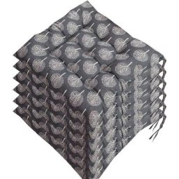 Lot de 6 galettes de Chaise 40x40, Coussin décoratif Coussin Coussin de Chaise Coussins de Jardin,