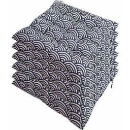 Harry - Lot de 6 galettes de Chaise 40x40, Coussin décoratif Coussin Coussin de Chaise Coussins de