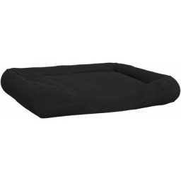 Coussin avec oreillers pour chien Noir 135x110x23 cm Tissu Vidaxl Noir