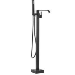 Robinet Mitigeur sur Pied en Zinc et Laiton Noir Mat Intérieur Industriel Niagara - Noir