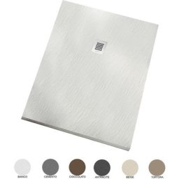Relaxdesign - Receveur de douche 65X100 Effet ardoise en marbre résine Relax Design Rocky