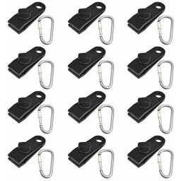 Cmodihi - 24 pcs Clip de Tente, Pince d'Auvent, Pince pour Bache, pour Tenir La Bâche,Plastique