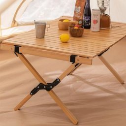 Haloyo - Table de camping jardin pique-nique pliante en bois table de pique-nique pliable 60*60cm