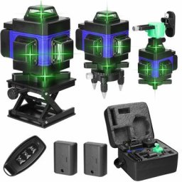 Niveau laser 4D 16 lignes 3° Machine à niveler automatique Batterie lithium rechargeable usb Outil