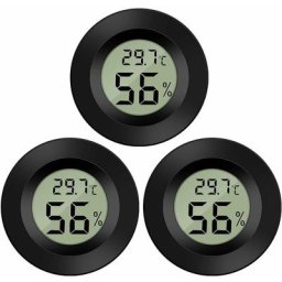 3-Pack Hygromètre Thermomètre Numérique LCD Moniteur Humidimètre Jauge pour Humidificateurs
