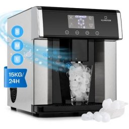 Eiszeit Machine à glaçons 10 à 15kg /24h 3 tailles de cubes - inox arg - Argent
