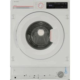 Sharp - Lave-linge intégrables 7kg d, ESNIB7141WD - Blanc