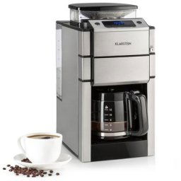 Machine a Cafe Grain, Cafetiere a Grain avec Broyeur 1000W, Minuterie et Filtre à charbon actif, 3