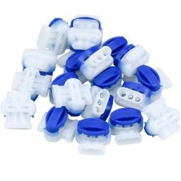 Lot de 20 Connecteur De Câble Pour Tondeuse Robot, Tondeuse à Gazon, 3 Trous Connecteur De Câble