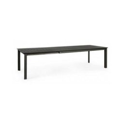 Table de jardin extensible Konnor anthracite cm 200-300 x 110