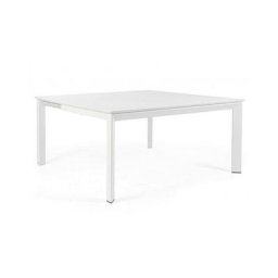Table de jardin extensible Konnor blanc