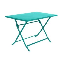 Table rectangulaire pliante Greensboro 4p émeraude Hespéride - Sans rallonge - Émeraude
