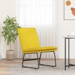 Bain de soleil Moderne - Transat - Fauteuil de jardin relax Jaune clair 52x75x76 cm Tissu