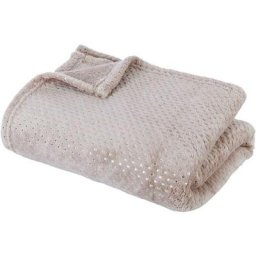 Plaid strass 125x150 Atmosphera créateur d'intérieur - Beige
