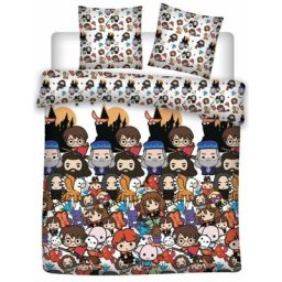 Harry Potter - Emoji - Parure de lit enfant double - Housse de couette 200x200 cm 2 Taies 63x63 cm