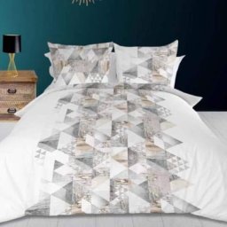 Parure de lit Nordique blanc 240x220 cm - Blanc