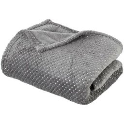 Atmosphera - Plaid strass 125x150 créateur d'intérieur - Gris