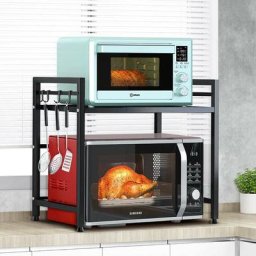 Hofuton Extensible Étagère de Four à Micro-Ondes à 2 Étages, Support de Rangement Four Stockage