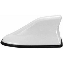 Universal Auto Voiture Requin Aileron Antenne De Toit Am fm Radio Décorer - Blanc